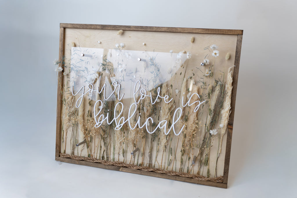 Wooden Acrylic Sign