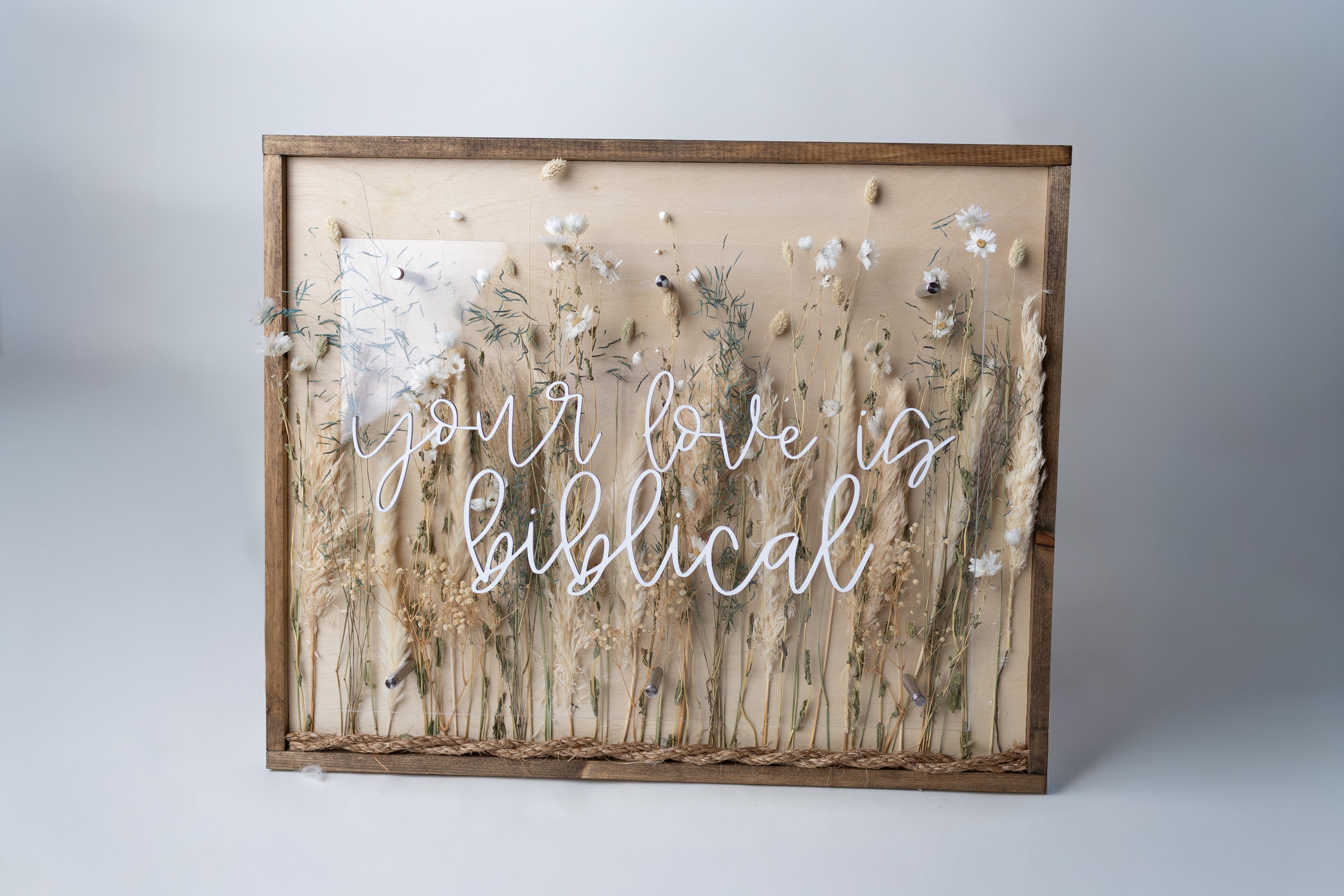 Wooden Acrylic Sign