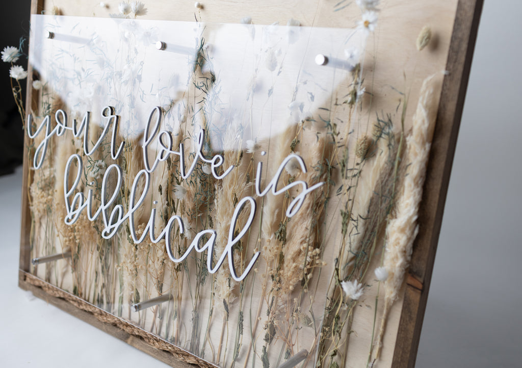 Wooden Acrylic Sign