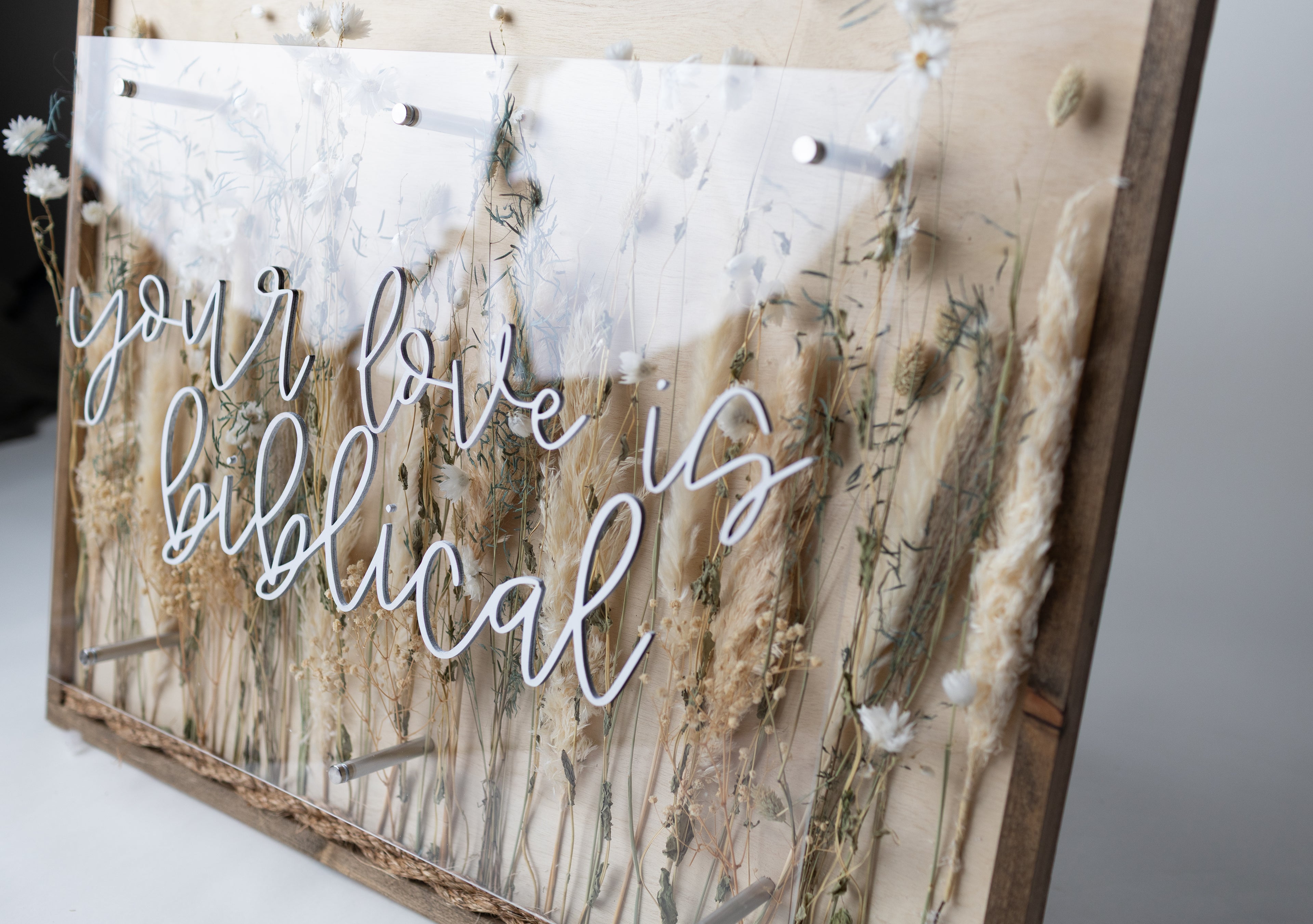 Wooden Acrylic Sign