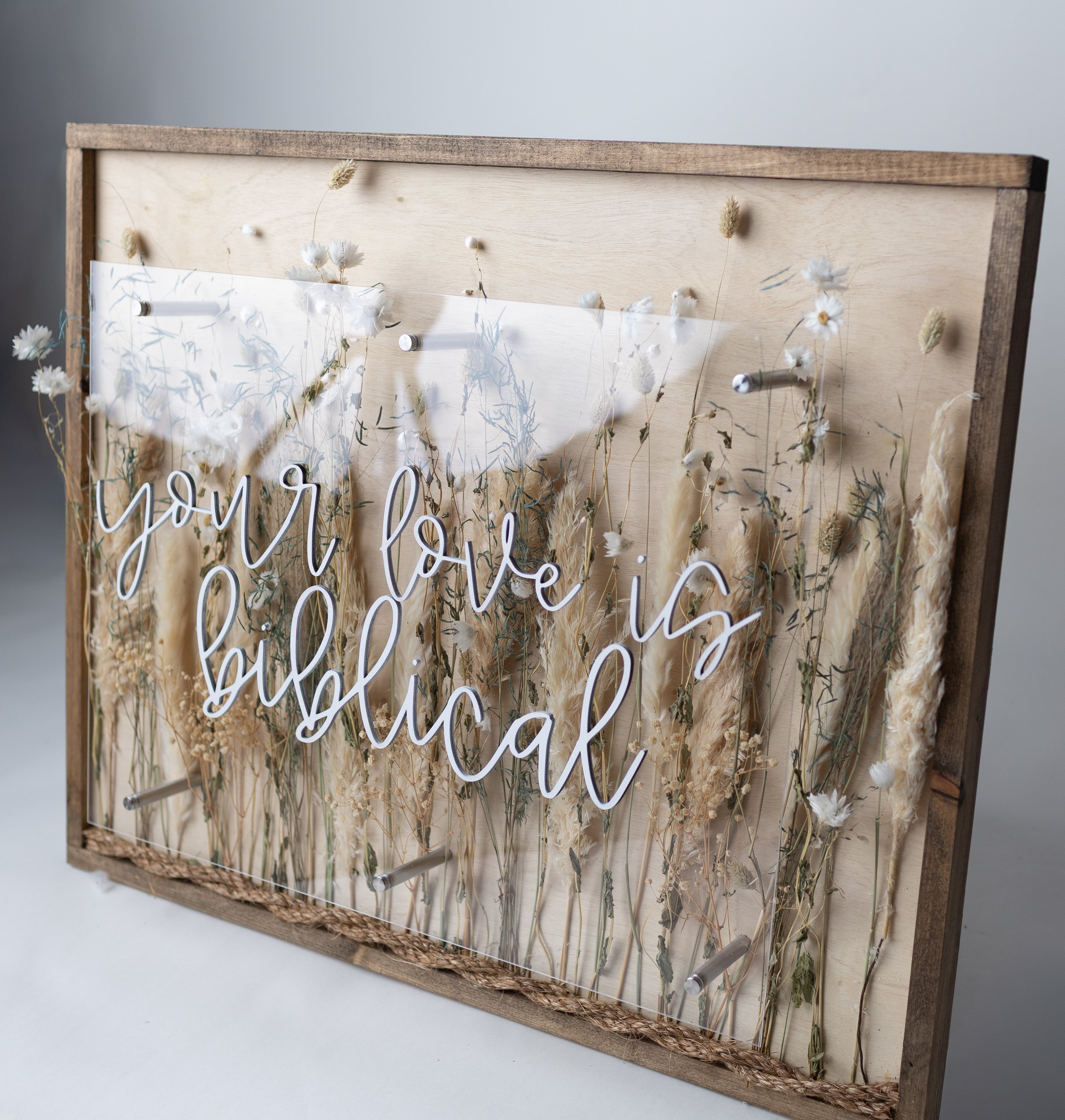 Wooden Acrylic Sign