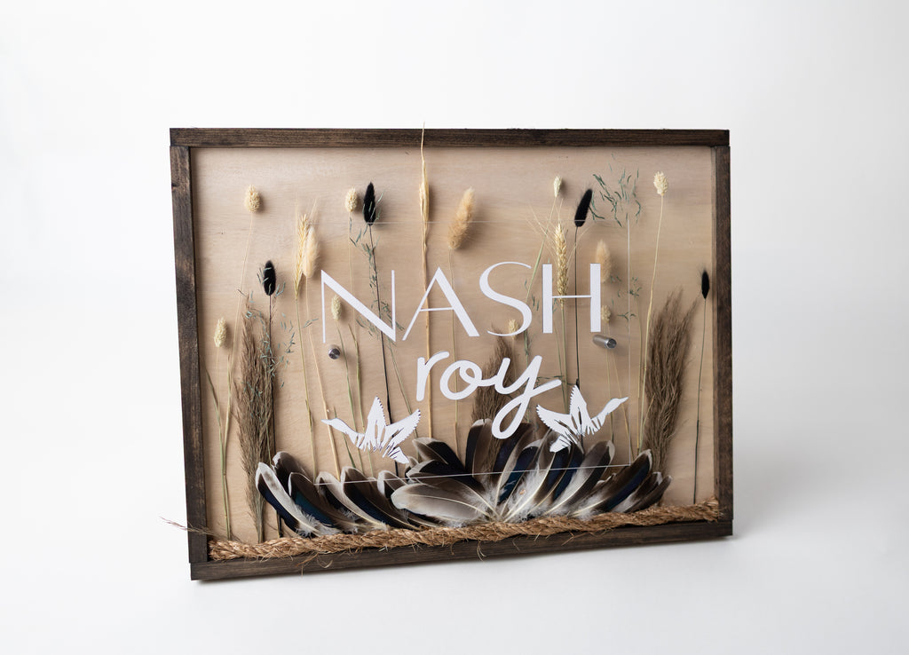 Wooden Acrylic Sign