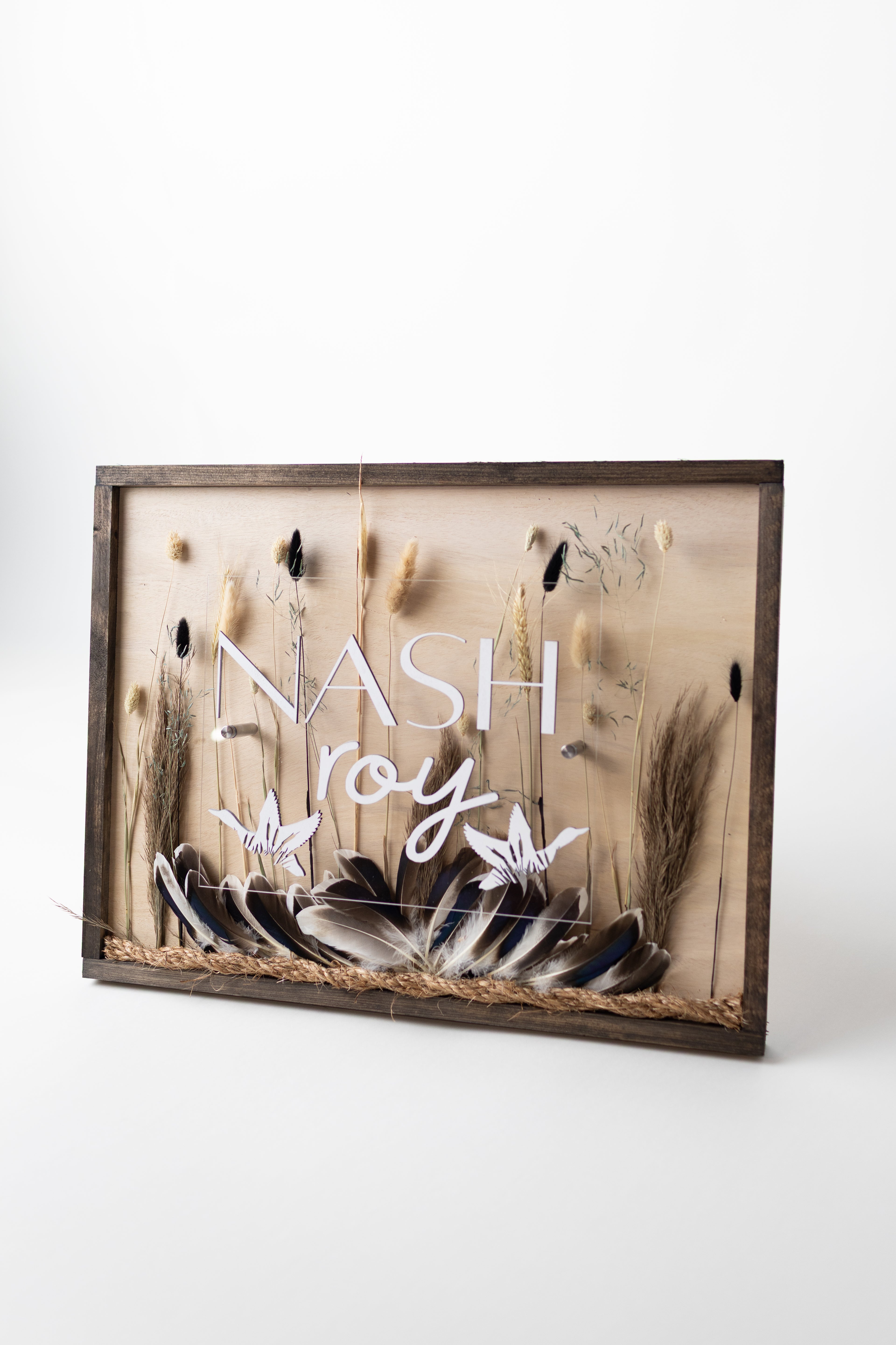 Wooden Acrylic Sign