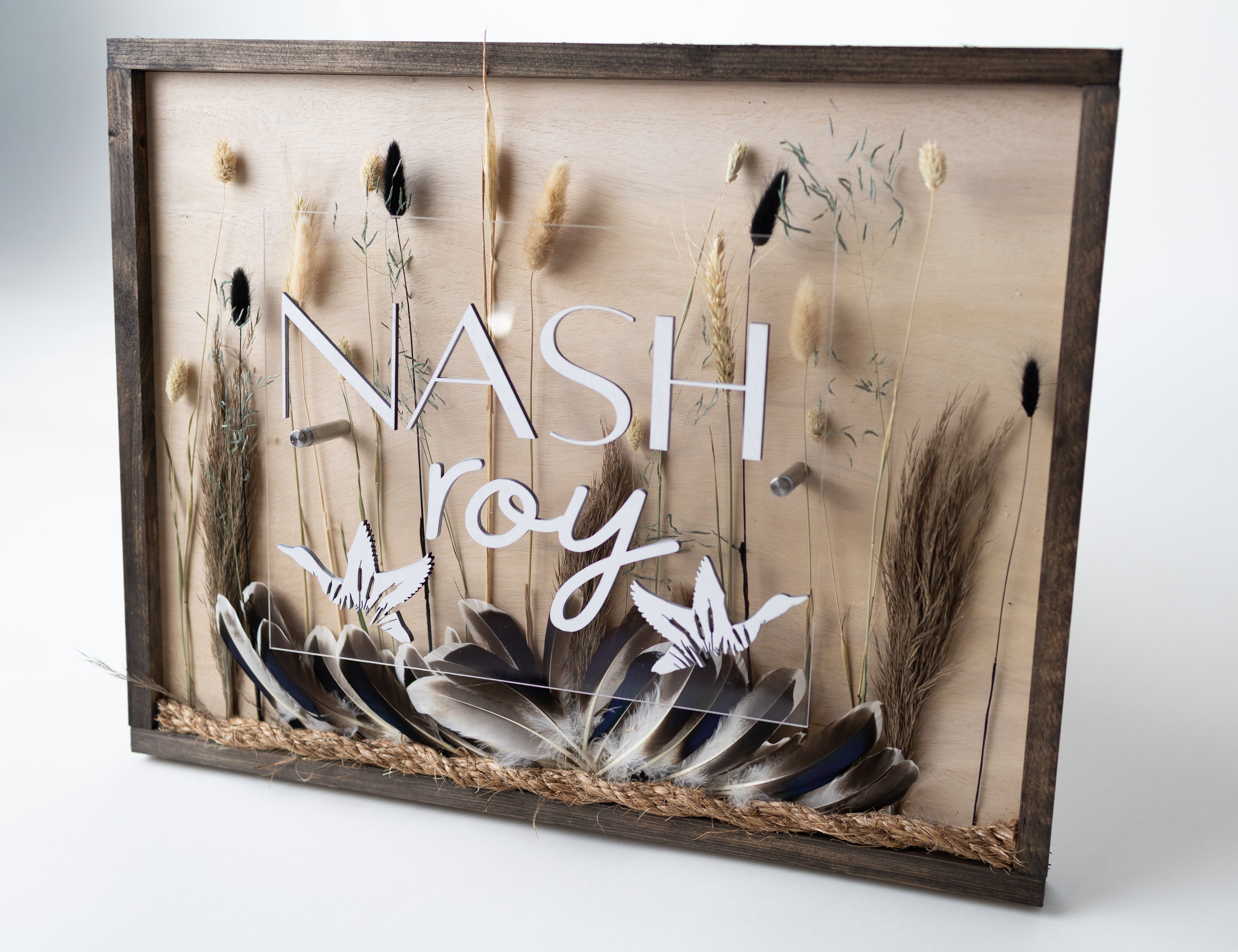 Wooden Acrylic Sign