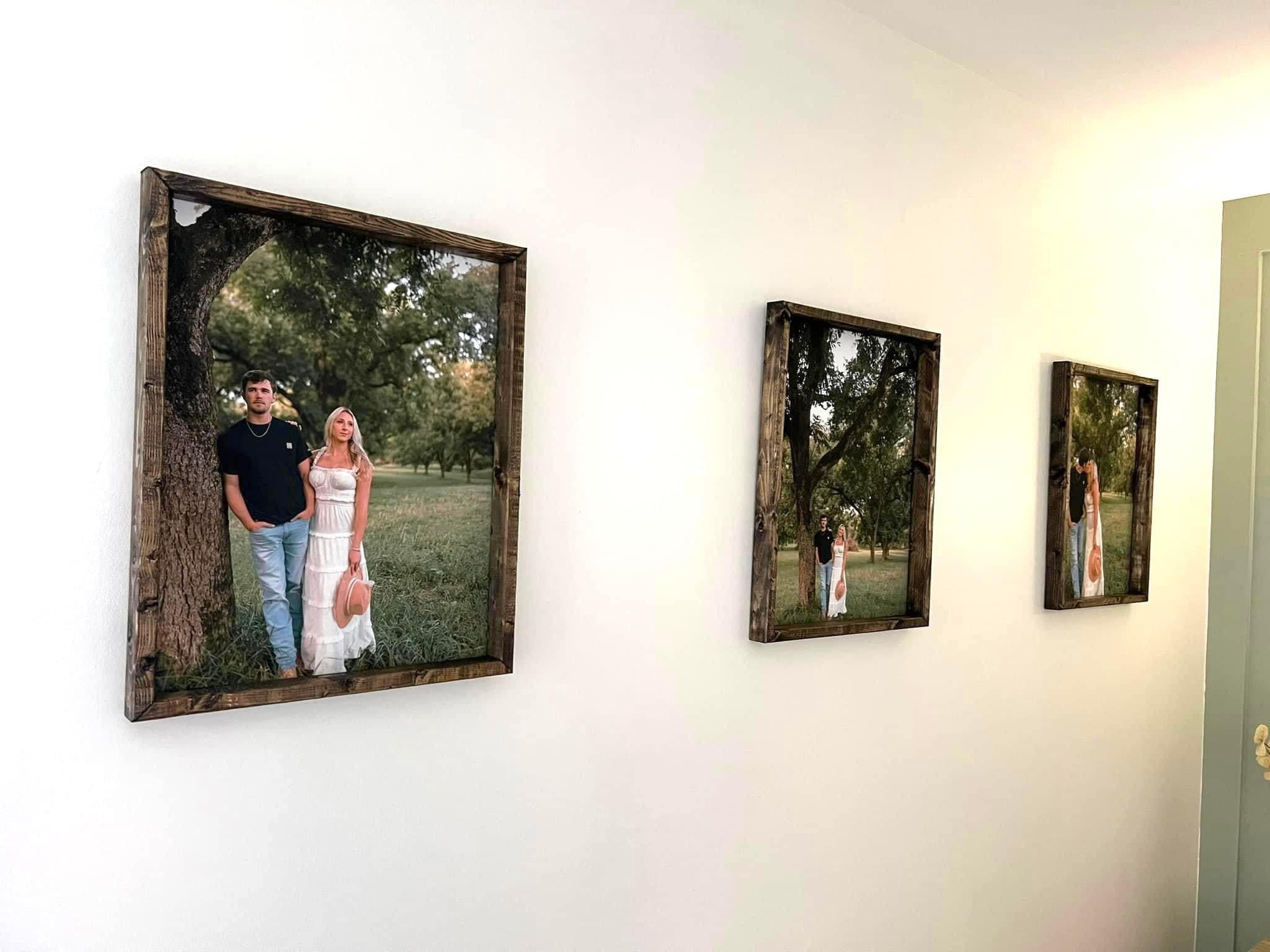 Custom Rough Framed Canvas Print