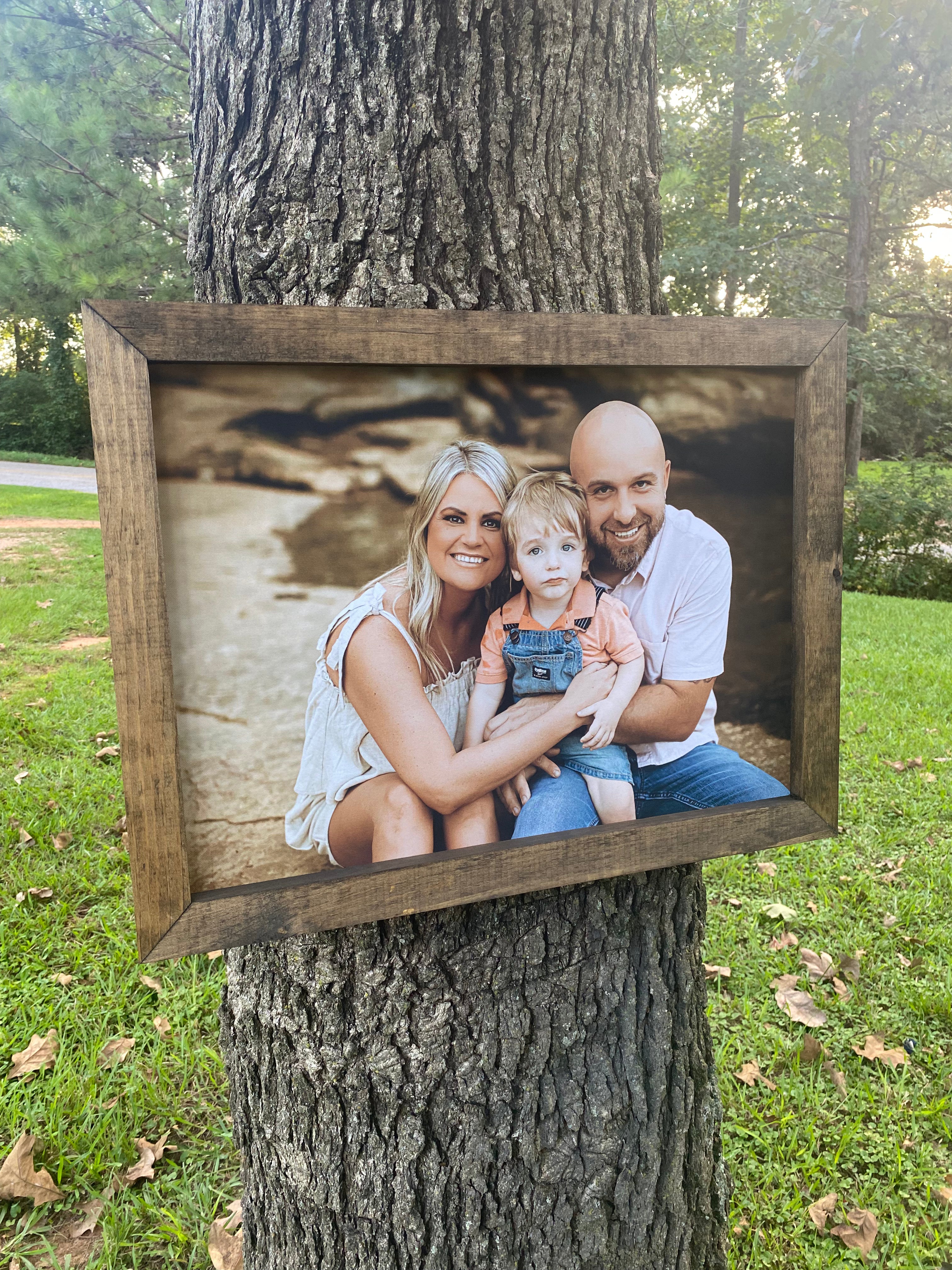 Custom Flat-Framed Canvas Print